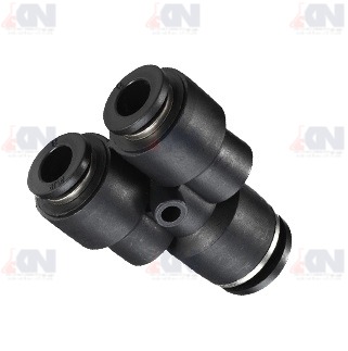 CPW-fitting ข้อต่อทองเหลืองชุบนิเกิล รุ่น CPW สามทางตัววาย (ลด)