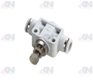 ข้อต่อฝาสีขาว ปรับเร็วลมเสียบสาย รุ่น KSA