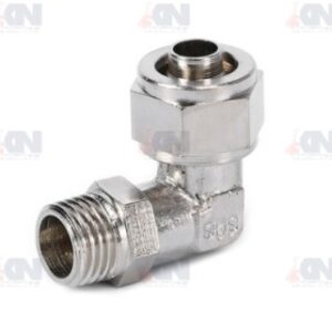 ข้อต่องอ 90°C ทองเหลืองชุบนิเกิล รุ่น KLL