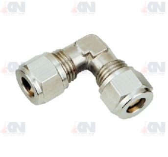 KTV-fitting ข้อต่อตาไก่งอ 90°C เสียบสายสองด้าน รุ่น KTV