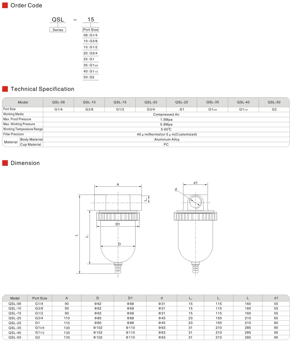 QSL Air Filter