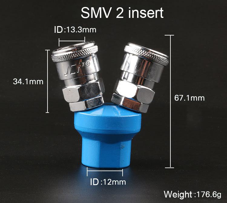 ข้อต่อสวมเร็ว แบบฐานกลม 2 หัว (SMV) และ 3 หัว (SMY)