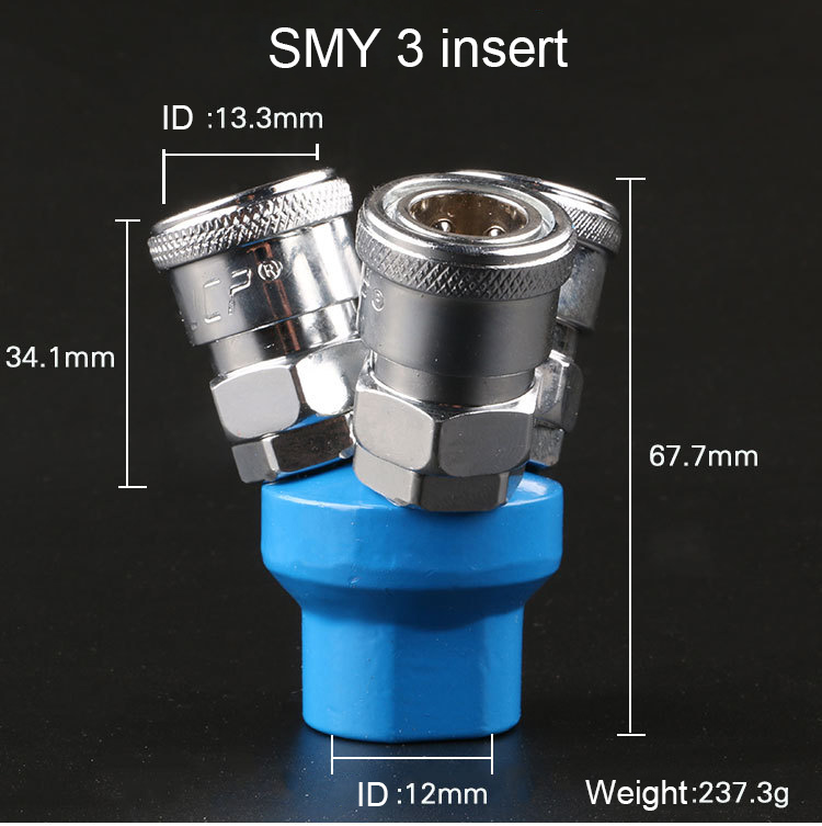 ข้อต่อสวมเร็ว แบบฐานกลม 2 หัว (SMV) และ 3 หัว (SMY)