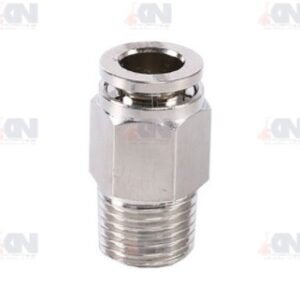 ข้อต่อตรงเกลียวนอกทองเหลืองชุบนิเกิล รุ่น YPC